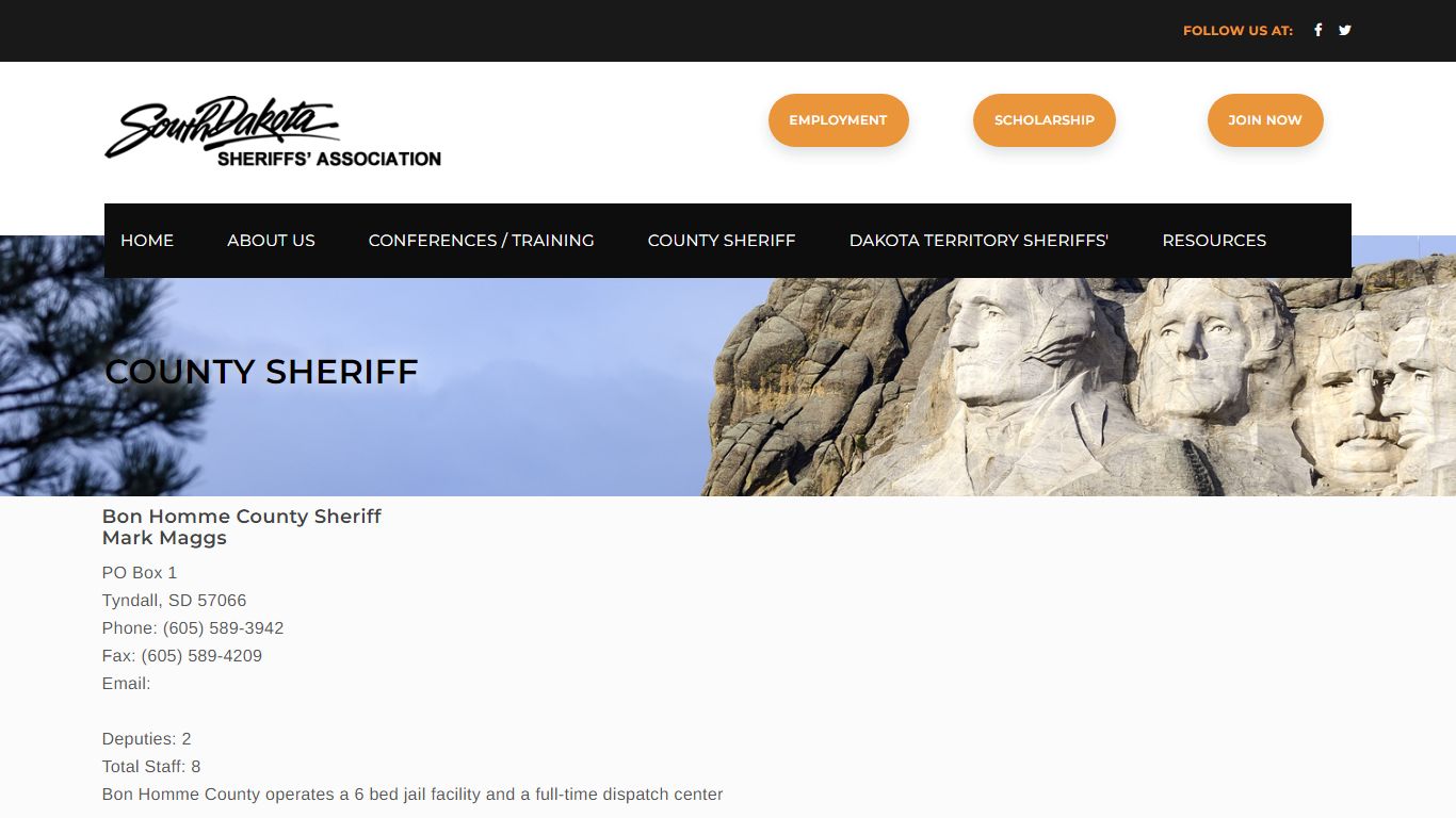 County Sheriff - South Dakota Sheriffs